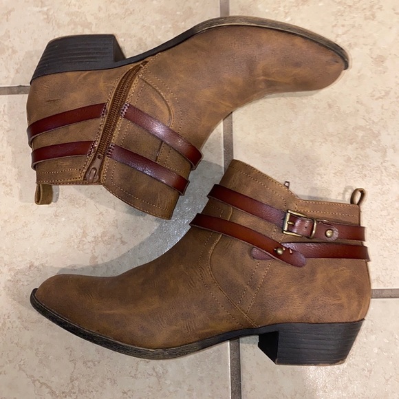 Madden Girl Brown Booties - Picture 3 of 11